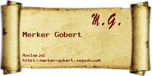 Merker Gobert névjegykártya